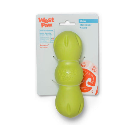 West Paw Rumpus Granny Smith Medium - Durable Dog Toy