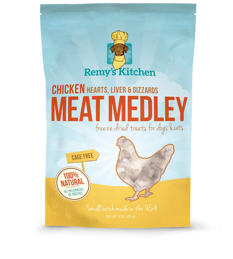 Remy's Kitchen Dog & Cat Treat Chicken Meat Medley