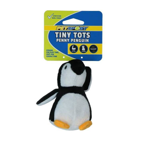 Petsport Tiny Tots Penny Penguin - Perfect Toy for Cats and Dogs