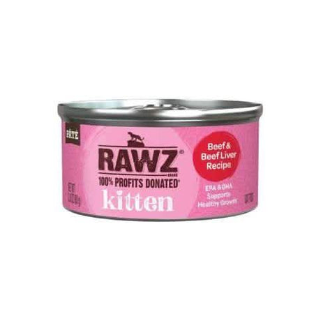 RAWZ Kitten Food Beef & Beef Liver Recipe with EPA & DHA