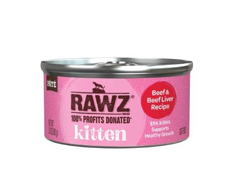 RAWZ Kitten Food Beef & Beef Liver Recipe with EPA & DHA