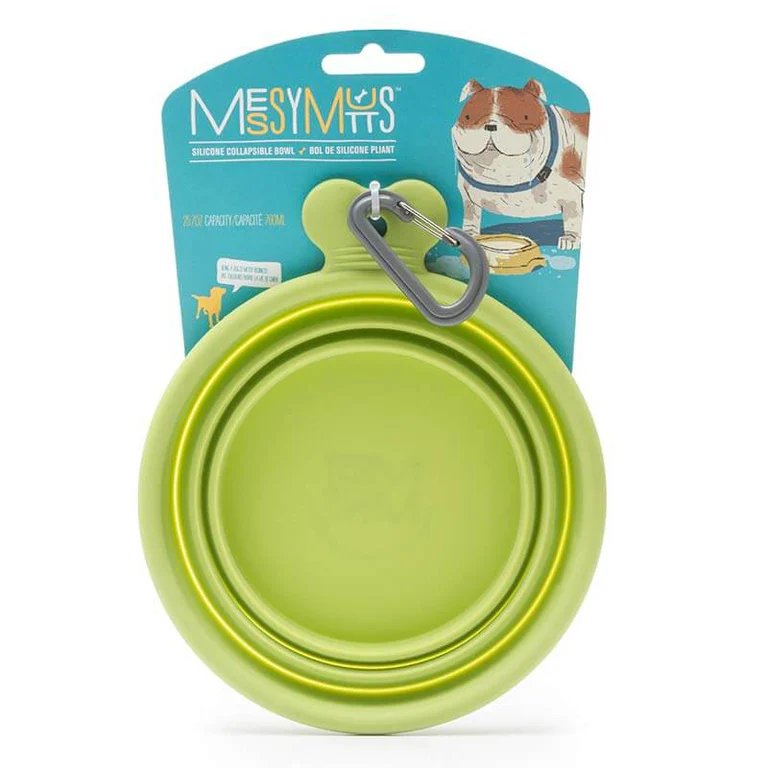 Messy Mutts Silicone Collapsible Bowl - Assorted Colors