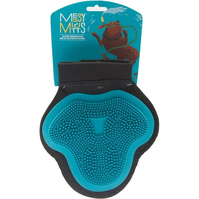 Messy Mutts Silicone Grooming Glove for Dogs