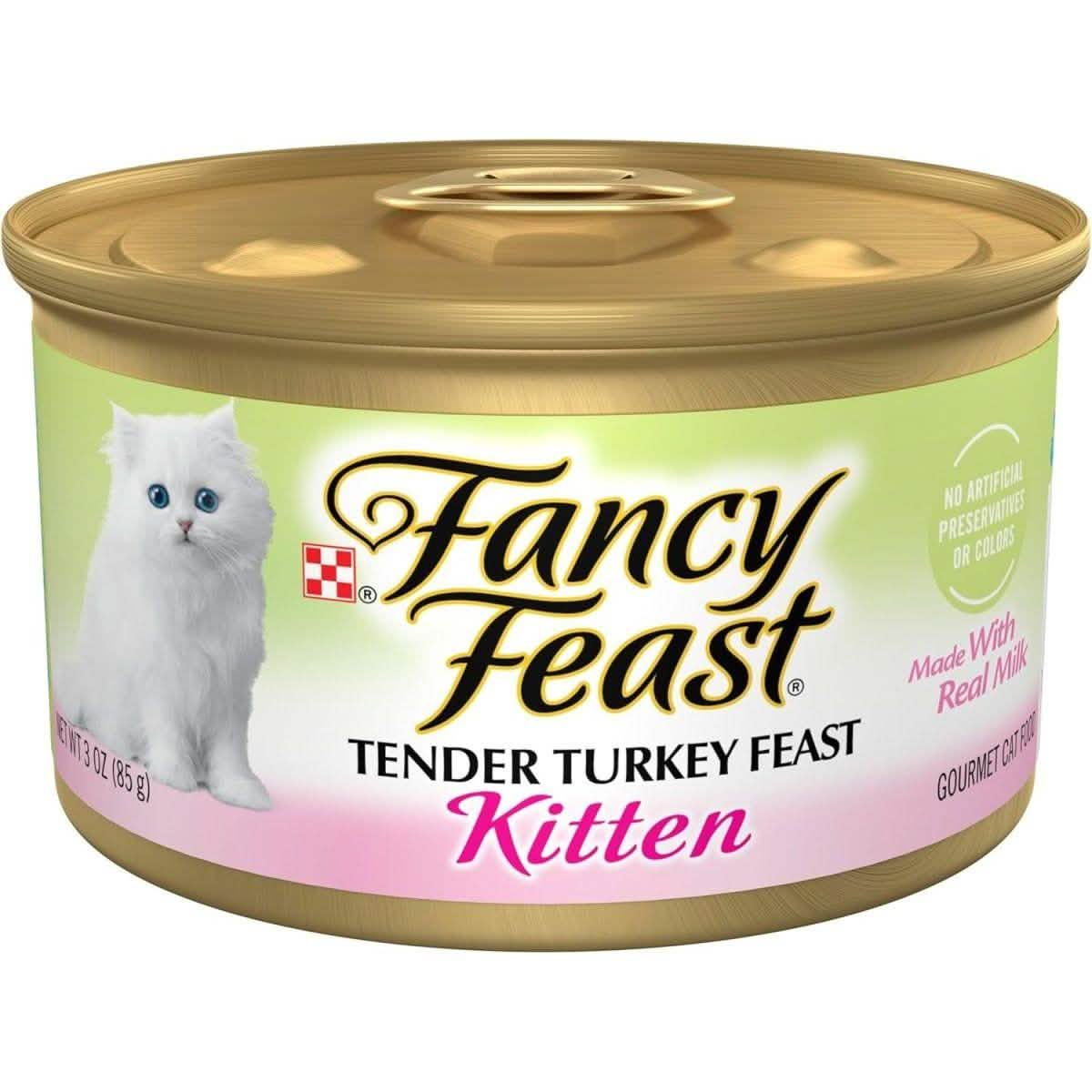 Fancy Feast Wet Cat Food Tender Turkey Feast for Kittens