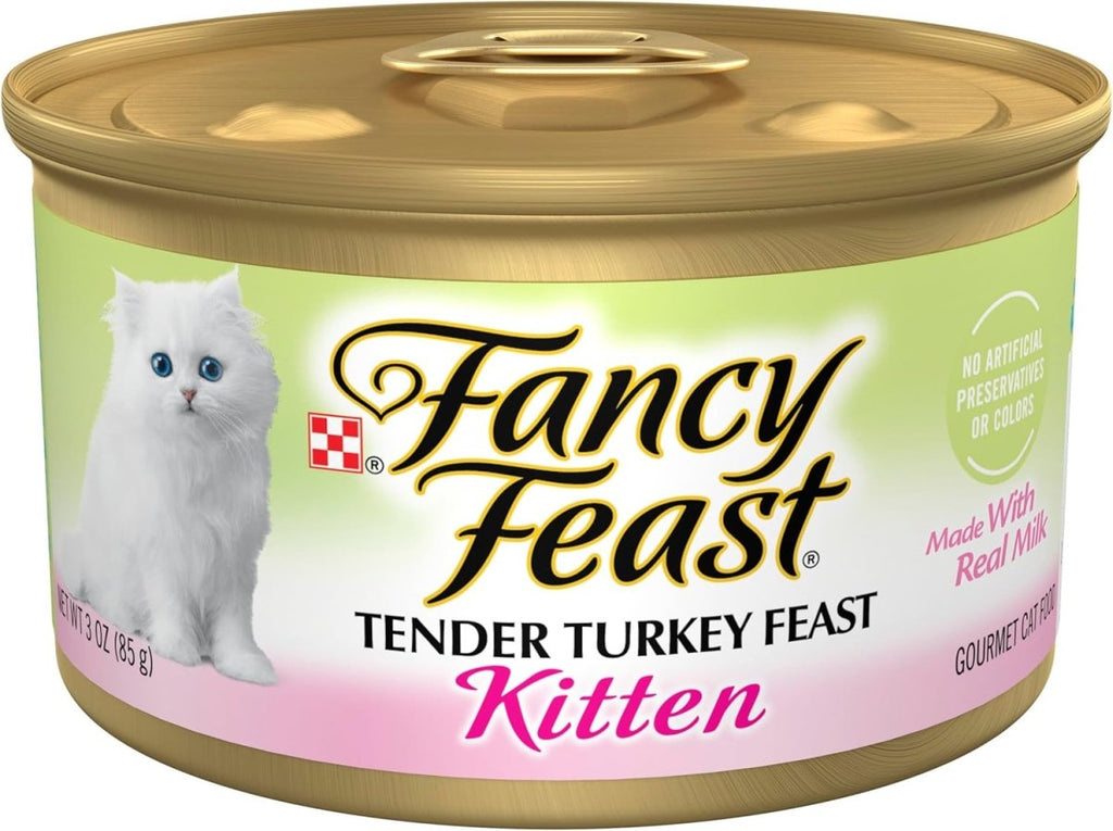 Fancy Feast Wet Cat Food Tender Turkey Feast for Kittens