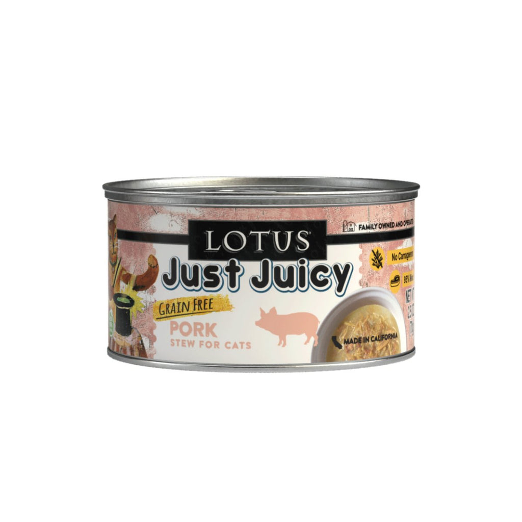 Lotus Wet Cat Food Just Juicy Pork Stew for Cats