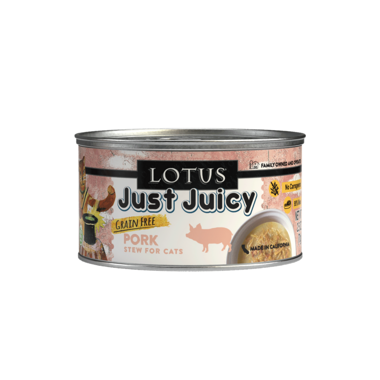 Lotus Wet Cat Food Just Juicy Pork Stew for Cats