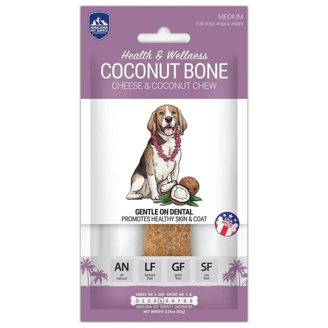 Himalayan Pet Supply Dog Treat Coconut Bone Chew