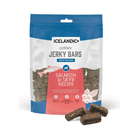 Icelandic Dog Treat Chewy Jerky Bars Salmon & Skyr Recipe