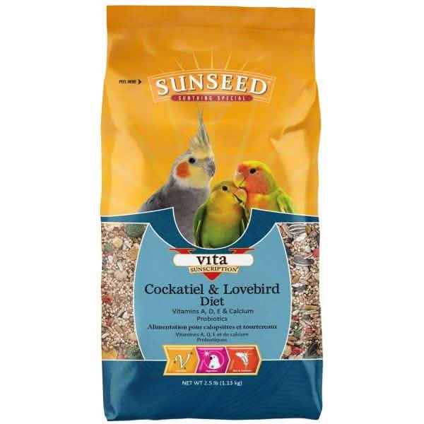 Sunseed Vita Cockatiel & Lovebird Diet