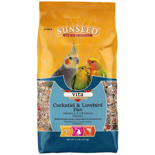 Sunseed Vita Cockatiel & Lovebird Diet