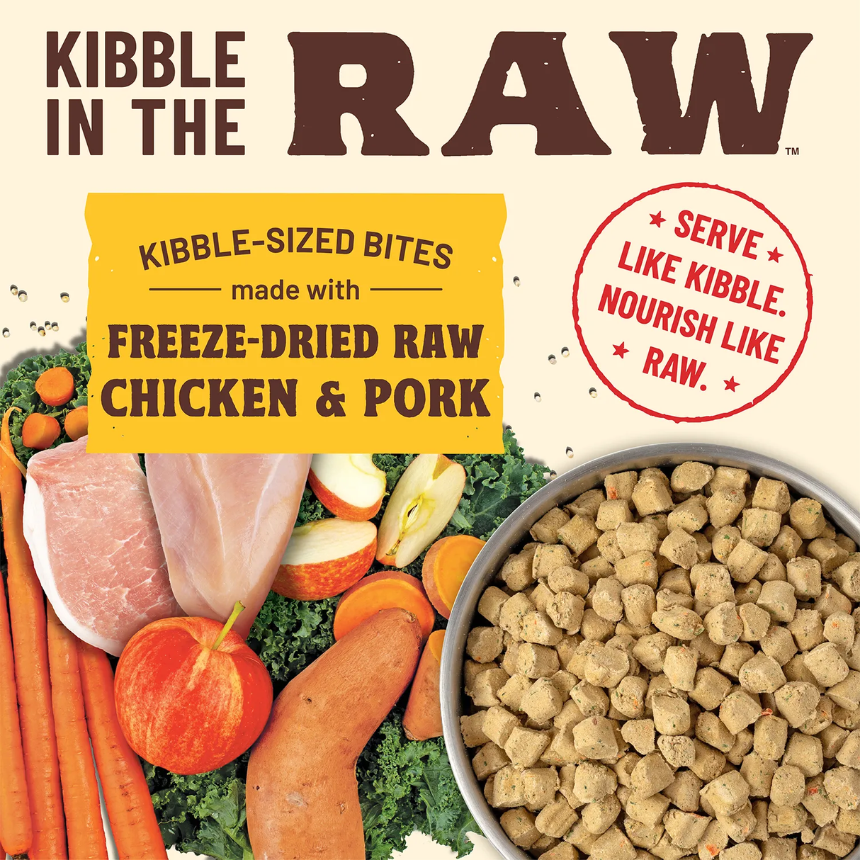 Primal Freeze-Dried Dog Food Kibble in the Raw Puppy Recipe