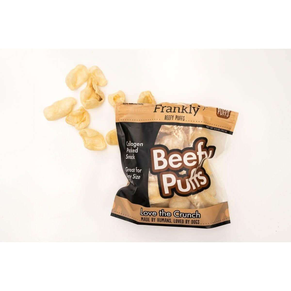 Frankly Dog Treat Beefy Puffs Original