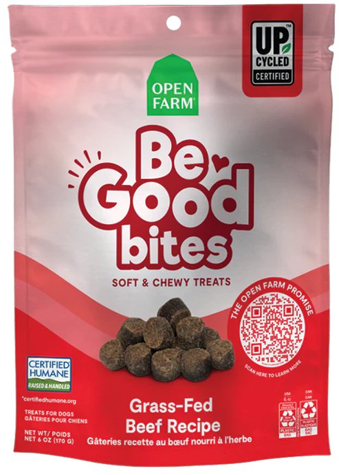 Open Farm Dog Treat Be Good Bites Grass-Fed Recipe