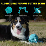 Playology Dog Toy Sensory Ball for Puppies - Peanut Butter Scent