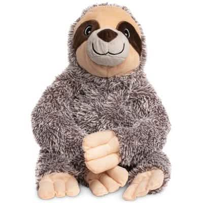 Fabdog Small Size Grey Sloth Fluffy Dog Toy