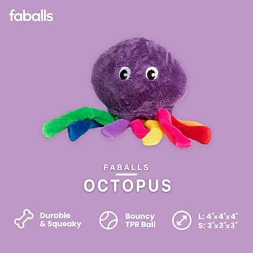 Fabdog Small Purple Octopus Faball - Dog Toy