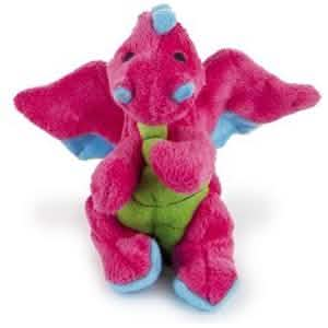 GoDog Chew Hot Pink  Dragon  Mini