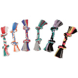 Mammoth Dog Toy Flossy Chews Color Rope Bone - Assorted Sizes and Colors