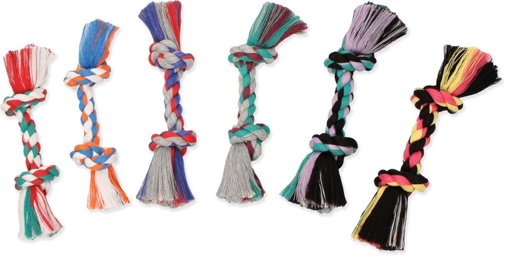 Mammoth Dog Toy Flossy Chews Color Rope Bone - Assorted Sizes and Colors