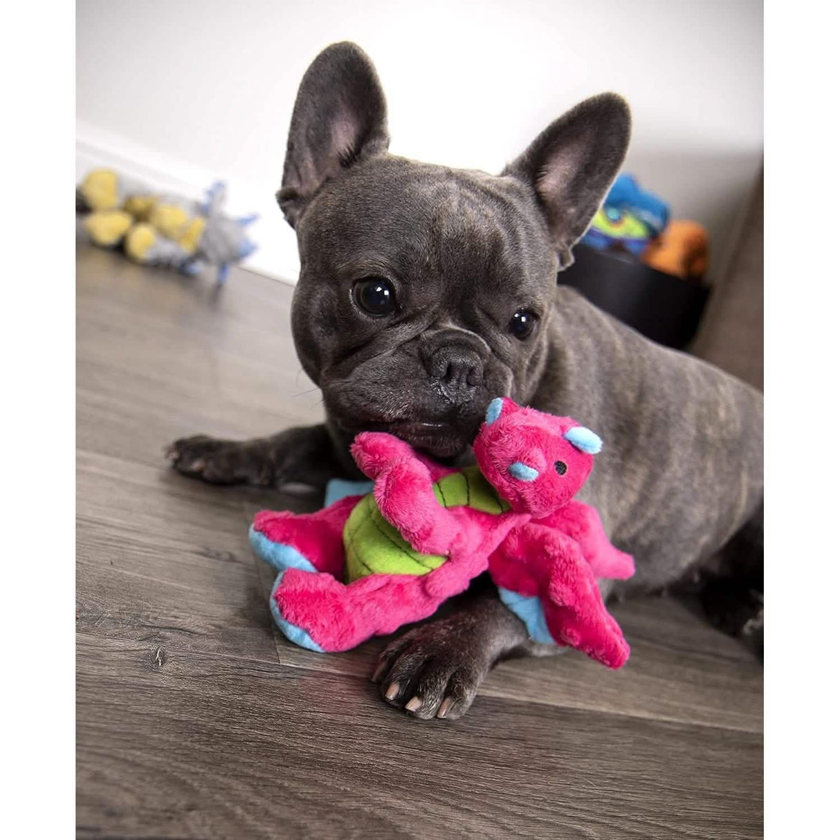 GoDog Dog Toy Dragons - Pink