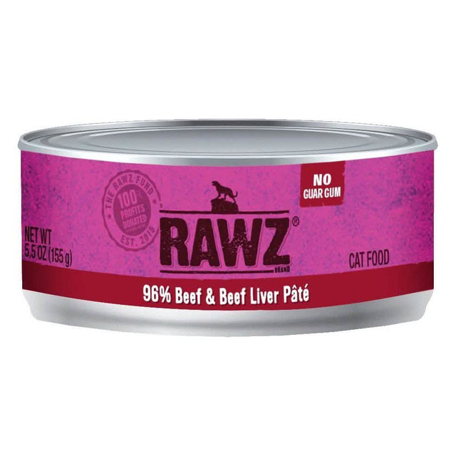 RAWZ 96% Beef & Beef Liver Pâté Cat Food