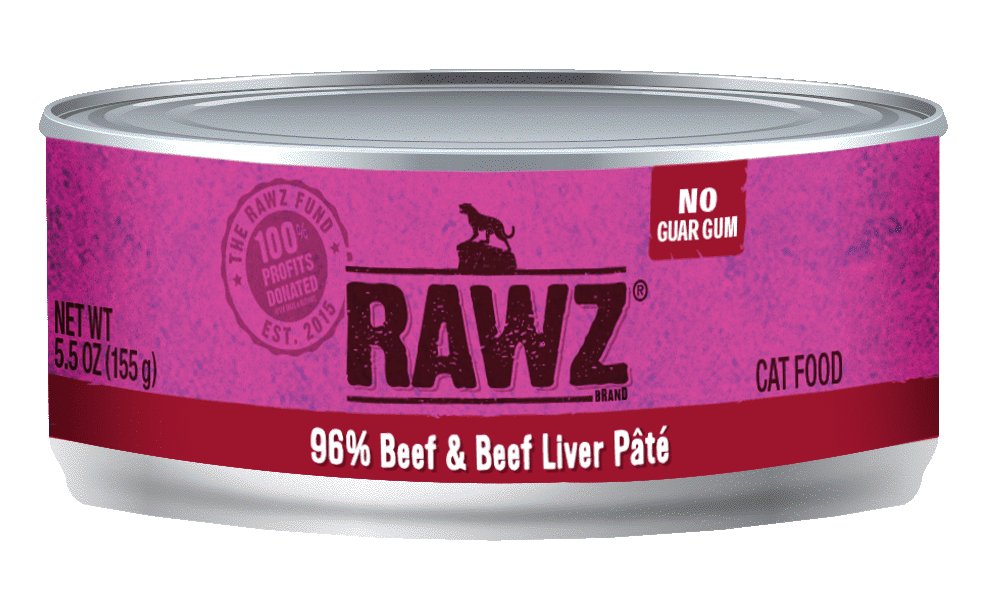 RAWZ 96% Beef & Beef Liver Pâté Cat Food