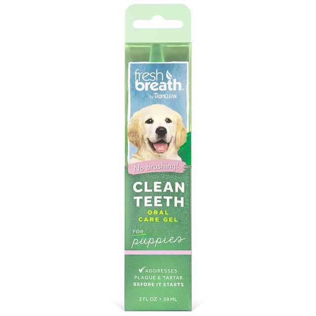 Tropiclean Fresh Breath & Clean Teeth Gel for Puppies, 2oz Pack