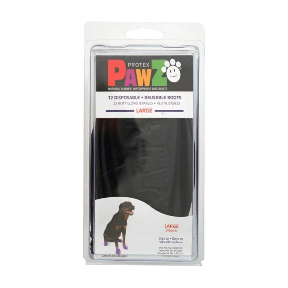 Pawz Rubber Boots 12pk Black xs