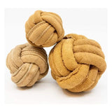 Huggle Hounds Dog Toy Huggle-Hide Natural Leather Ball