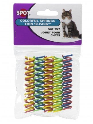 SPOT Cat Toy Colorful Springs (10 Pack)