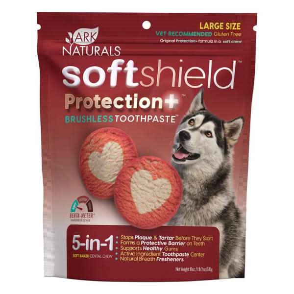 Ark Naturals SoftShield Protection+ 5 in 1 Brushless Toothpaste Large, 18 Oz Pack for Dogs