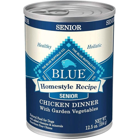 Blue Homestyle Recipe Senior Chicken Dinner With Garden Vegetables Food for Dogs