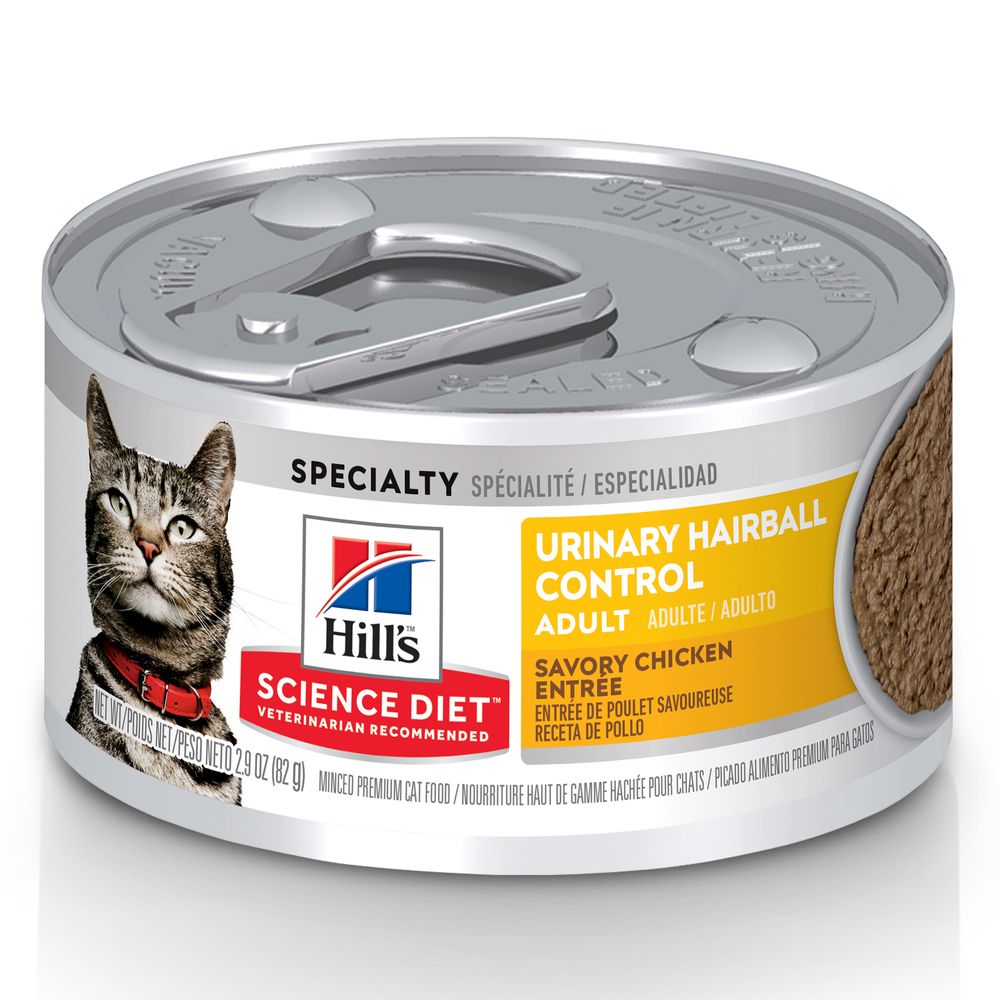 Hill's Science Diet Urinary Hairball Control Adult Savory Chicken Entrée