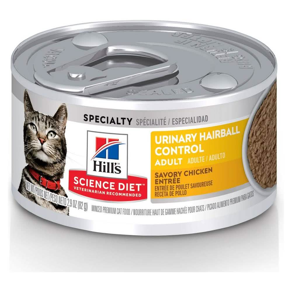 Hill's Science Diet Urinary Hairball Control Adult Savory Chicken Entrée