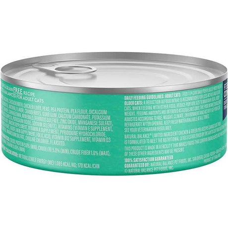 Natural Balance Wet Cat Food Limited Ingredient Chicken & Green Pea Paté