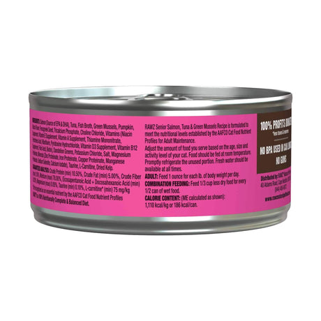 RAWZ Senior Salmon, Tuna & Green Mussels Recipe Cat Food with EPA, DHA & L-Carnitine