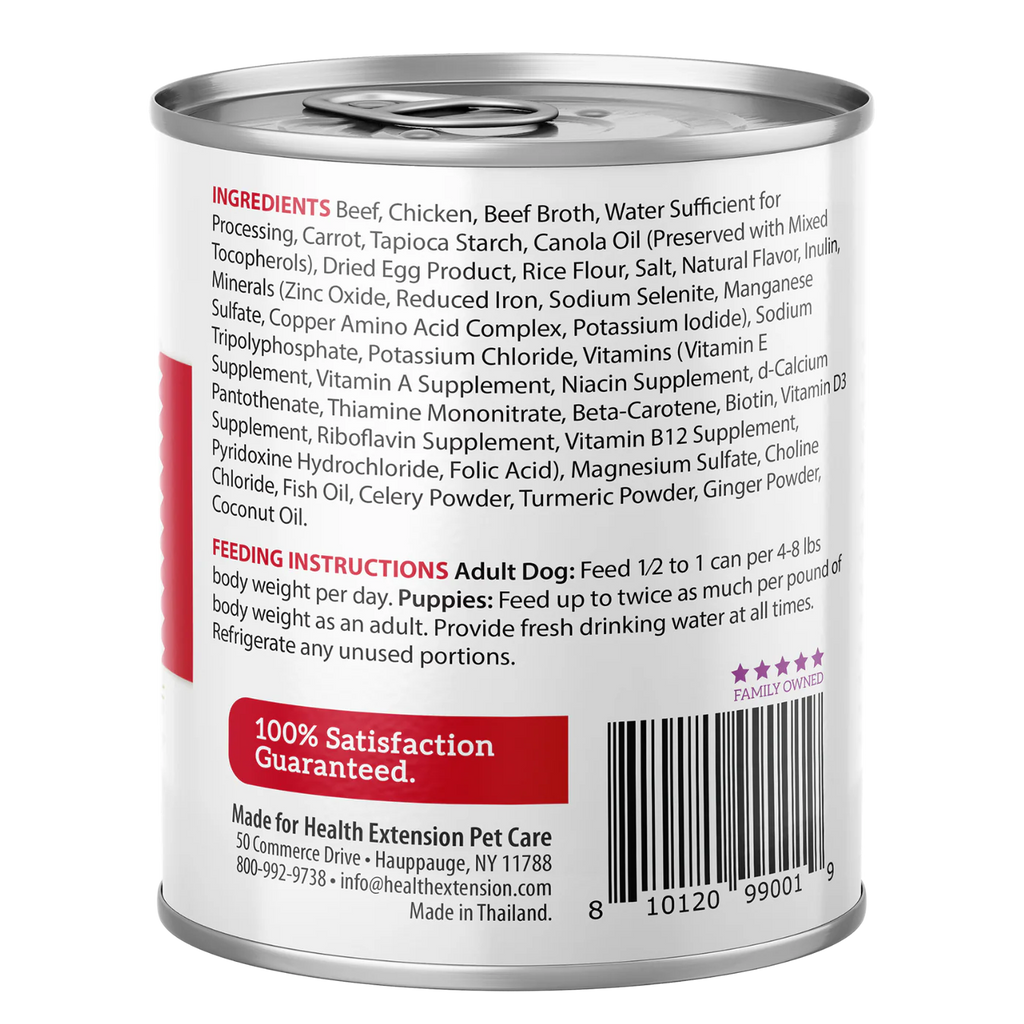 Health Extension Wet Dog Food Digestive Support Beef & Carrot Entrée in Gravy