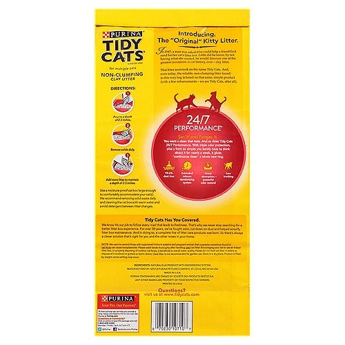 Tidy Cats Cat Litter 24/7 Perfomance Non-Clumping Clay