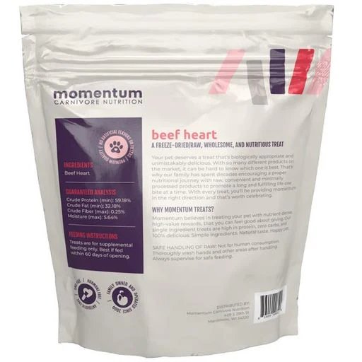 Momentum Dog Treat Freeze-Dried Beef Heart