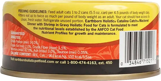 Earthborn Holistic Wet Cat Food Catalina Catch