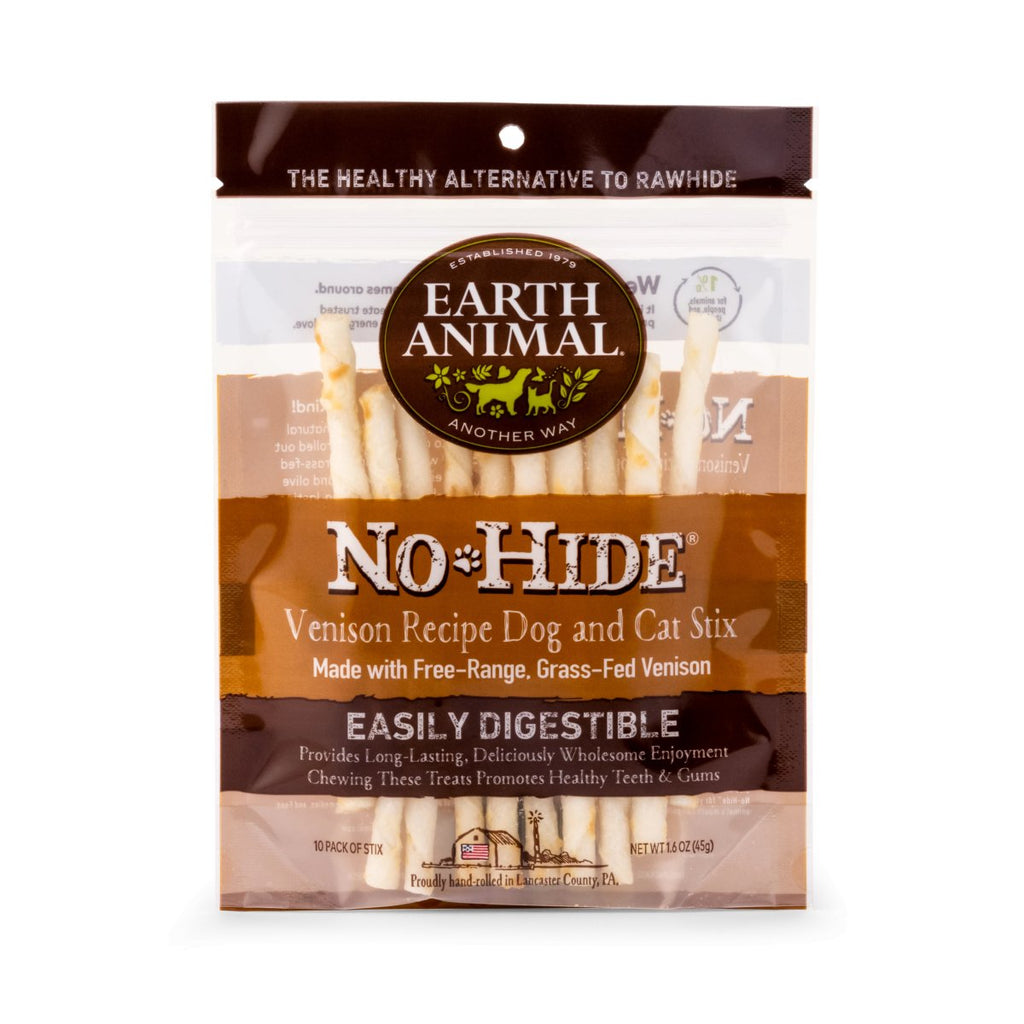 Earth Animal Dog Treat No-Hide Venison STIX 10 count