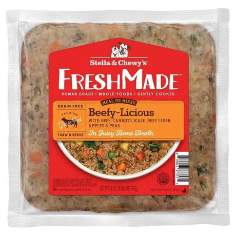 Stella & Chewy's Cooked Frozen Dog Food FreshMade Beefy-Licious