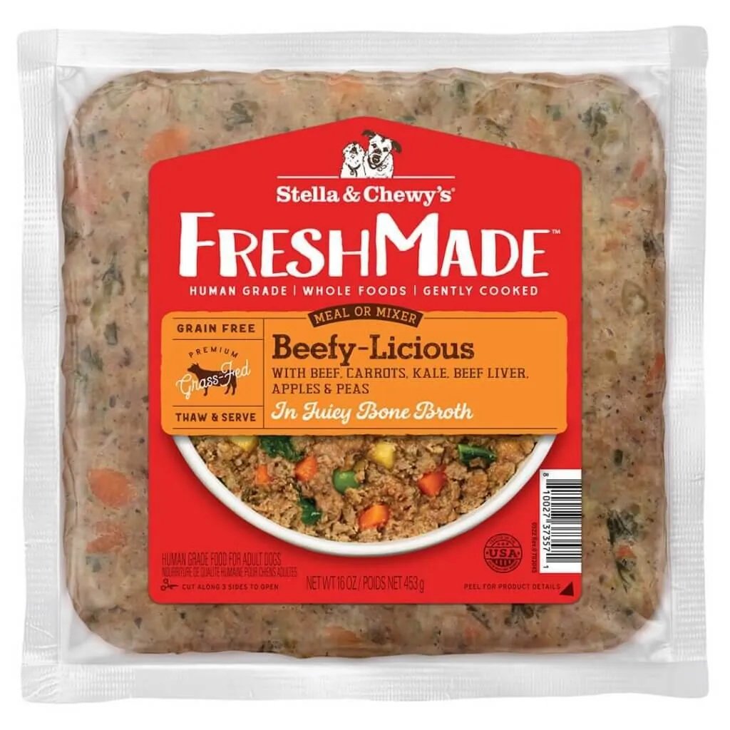 Stella & Chewy's Cooked Frozen Dog Food FreshMade Beefy-Licious