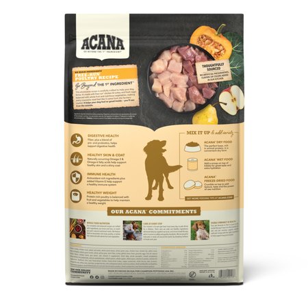 Acana Dry Dog Food Grain Free Free-Run Poulty Recipe