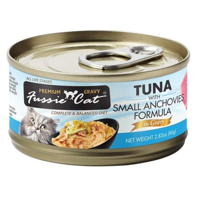 Fussie Cat Wet Cat Food Tuna with Small Anchovies Formula in Gravy