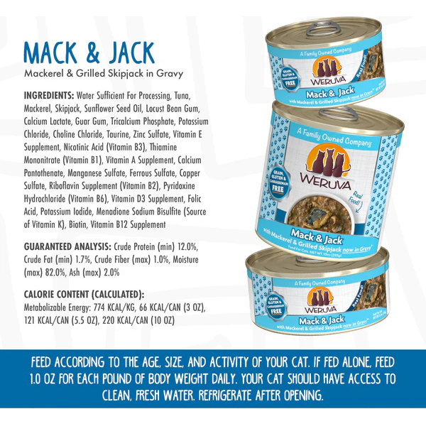 Weruva Wet Cat Food Classic Mack and Jack