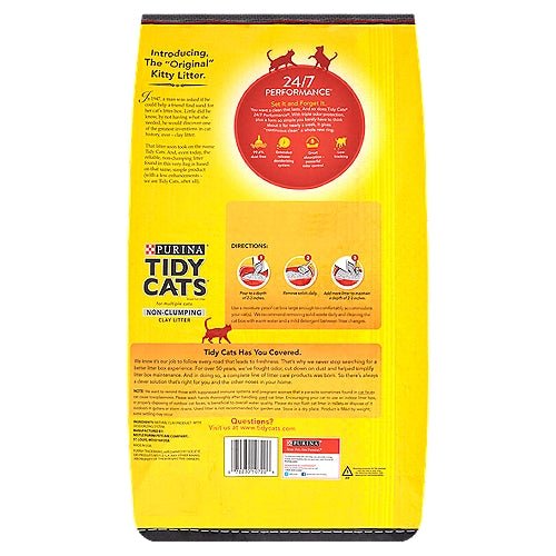 Tidy Cats Cat Litter 24/7 Perfomance Non-Clumping Clay