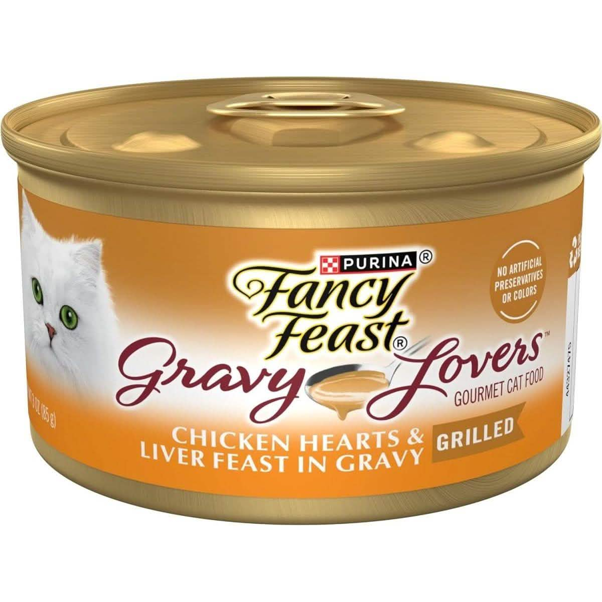 Fancy Feast Wet Cat Food Gravy Lovers Chicken Hearts & Liver Feast in Gravy