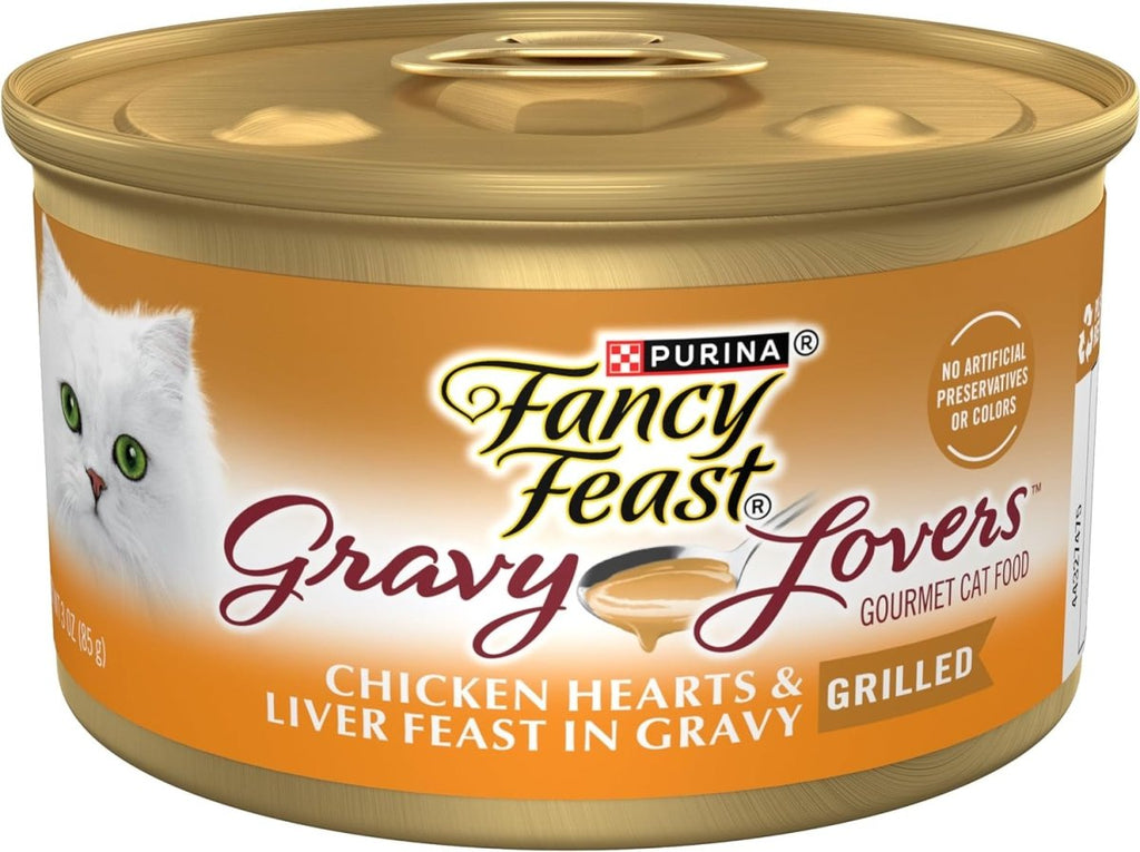 Fancy Feast Wet Cat Food Gravy Lovers Chicken Hearts & Liver Feast in Gravy